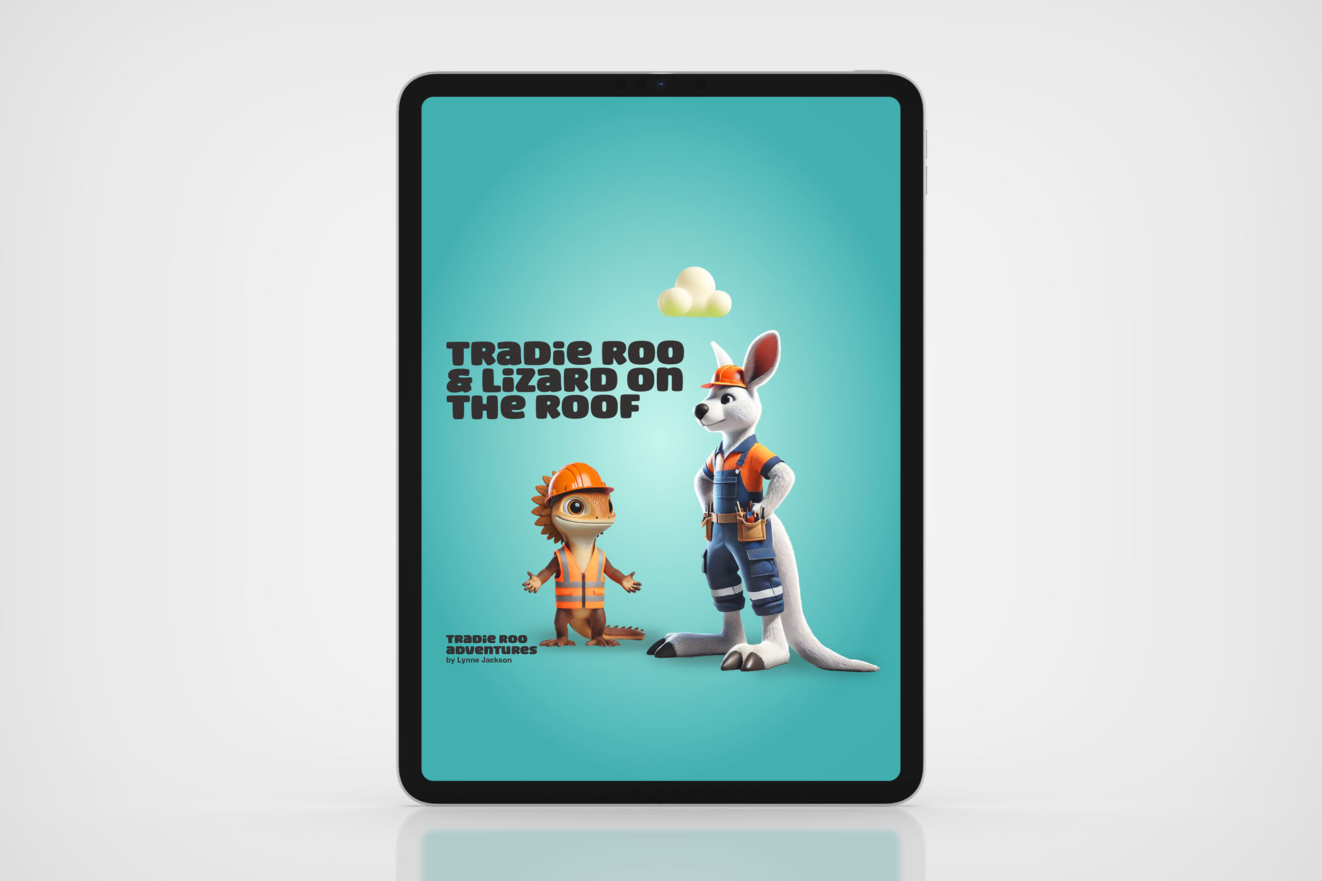Tradie Roo and Lizard On the Roof iBook