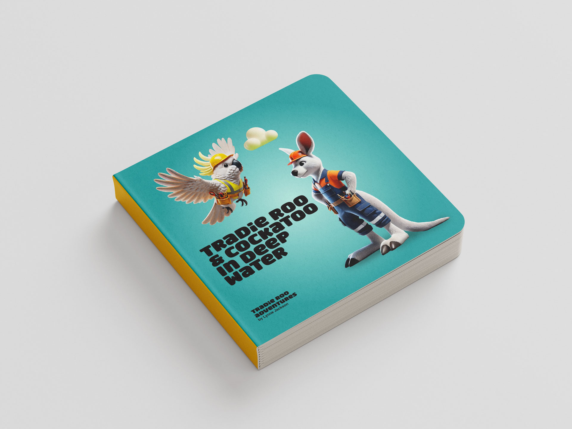 Tradie Roo hardback children’s book - Aussie tradie character toy – Wombat the Excavator - Educational toy for preschool kids – Emu the Engineer