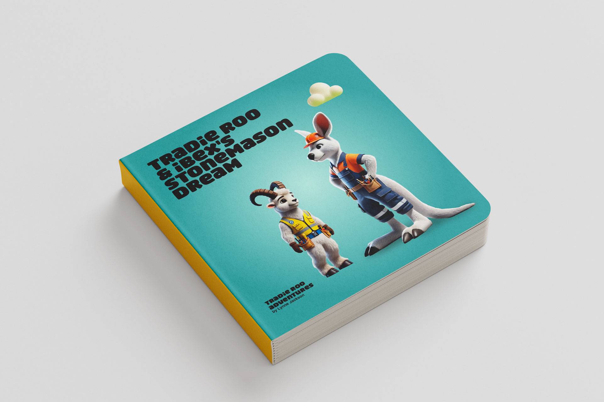 Tradie Roo and Ibex's Stonemason Dream Hard Backed Book