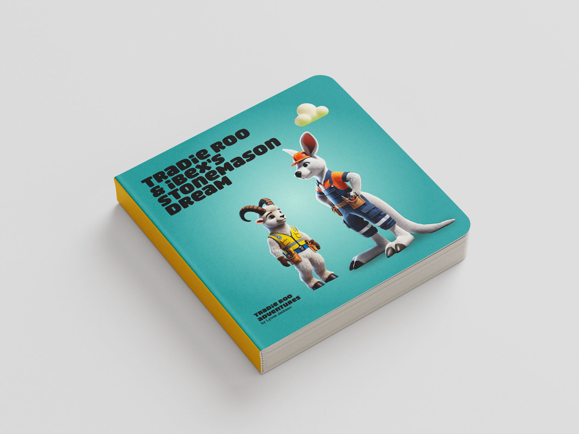 Tradie Roo and Ibex's Stonemason Dream Hard Backed Book