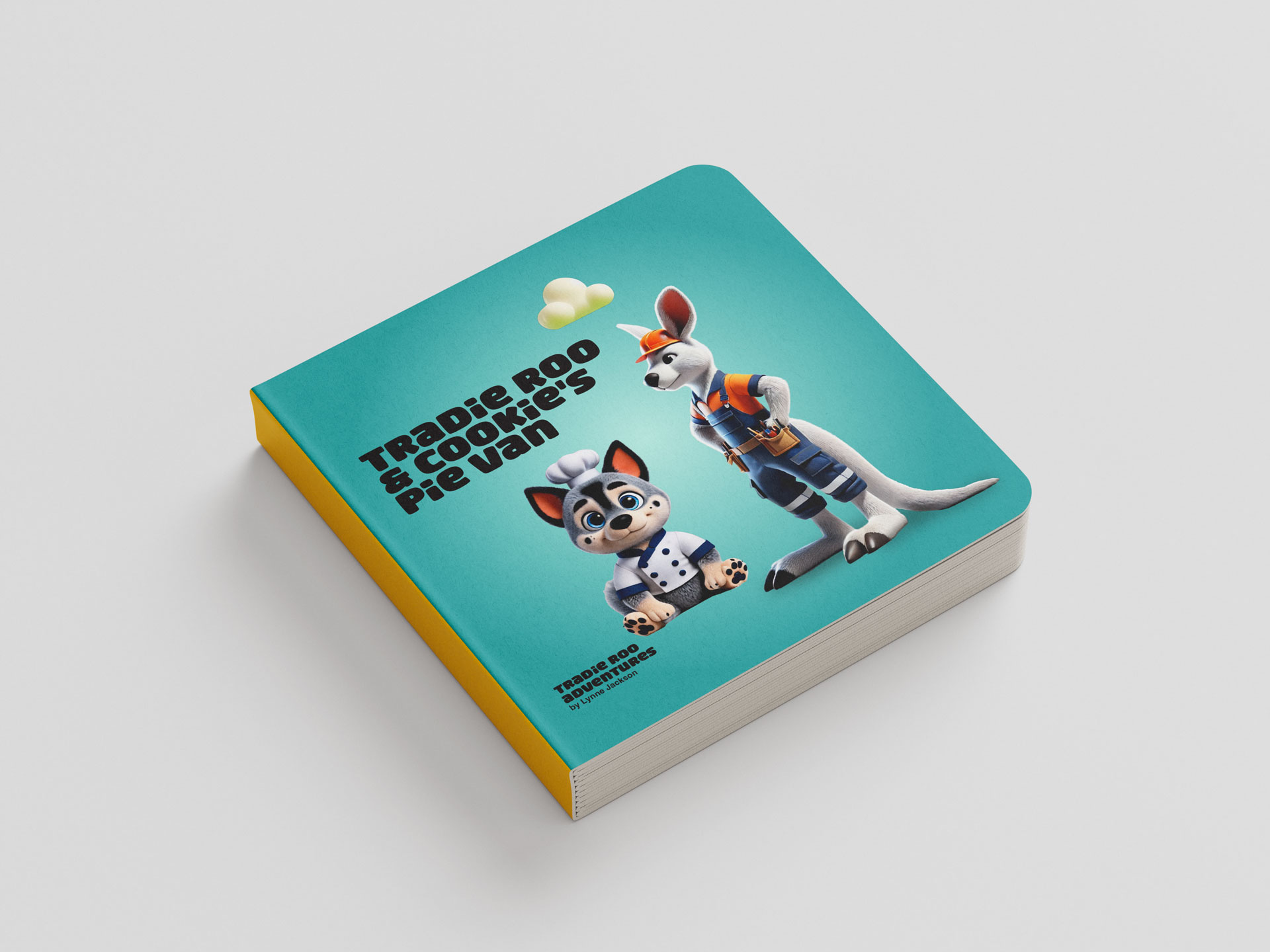 Tradie Roo and Cookie's Pie Van Hard Backed Book