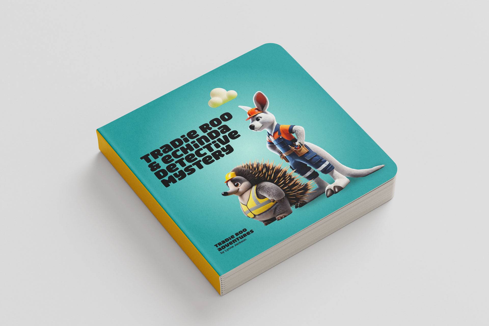 Tradie Roo and Echidna's Detective Mystery Hard Backed Book