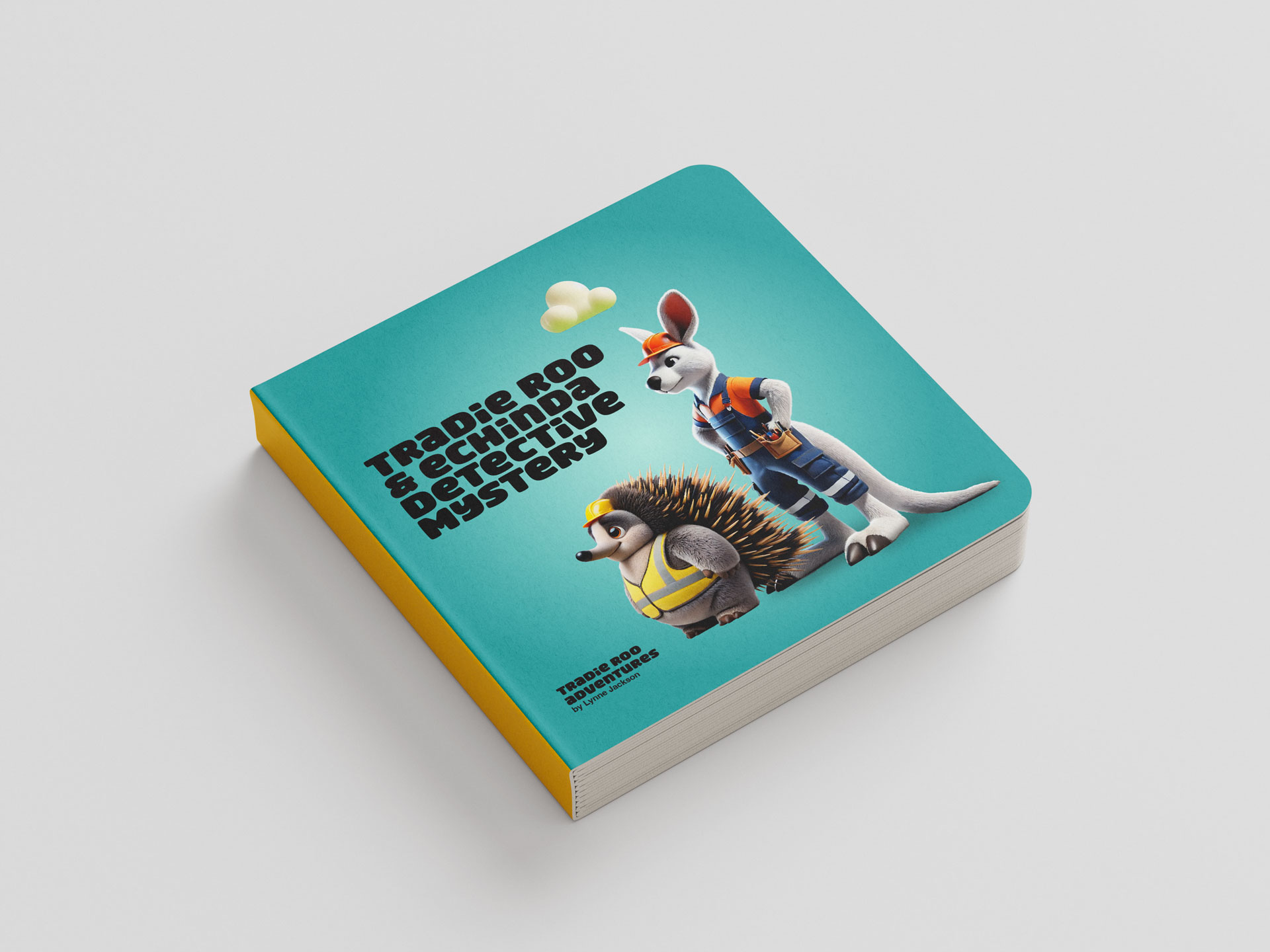 Tradie Roo and Echidna's Detective Mystery Hard Backed Book