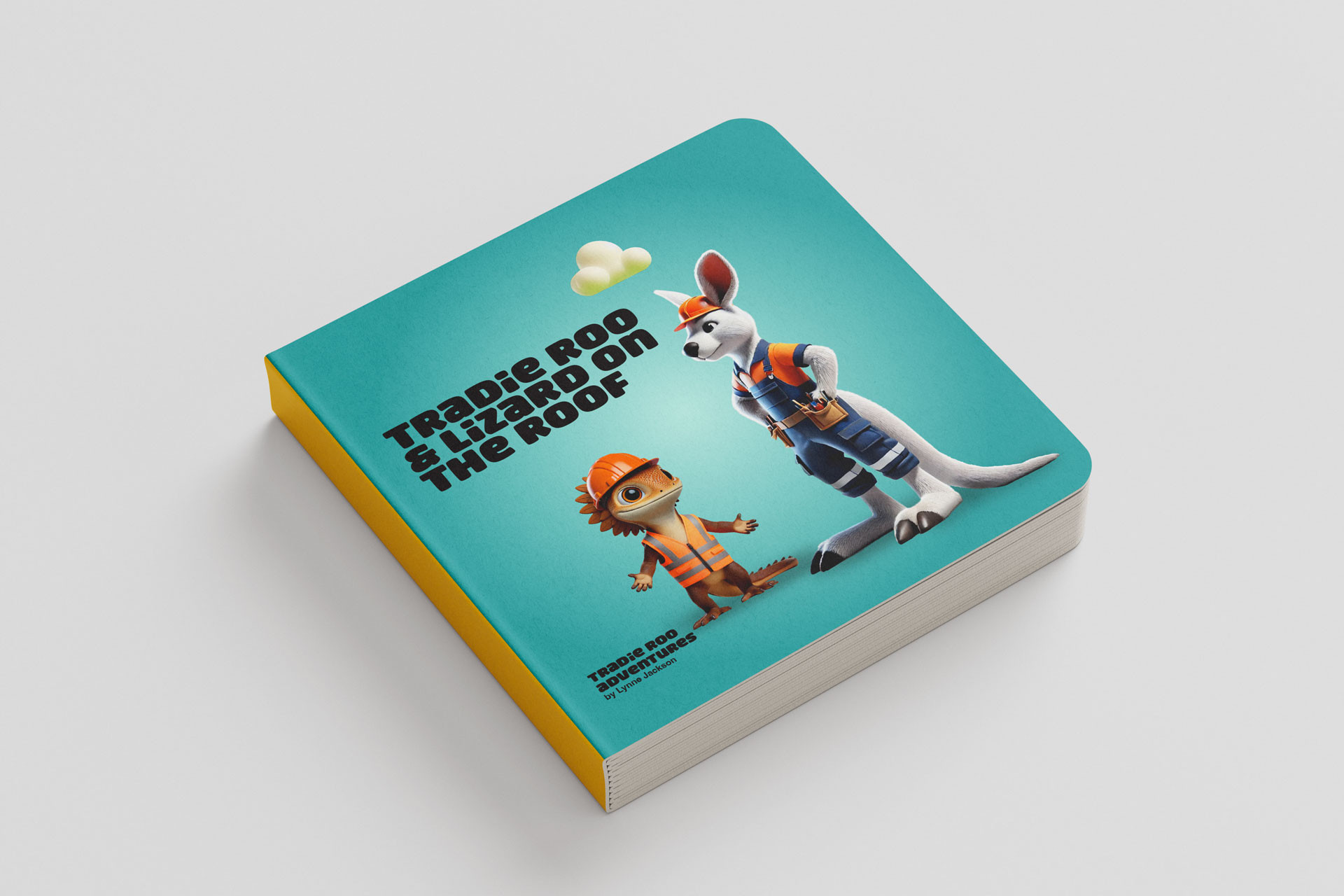 Tradie Roo and Lizard On the Roof Hard Backed Book-Tradie Roo children’s book