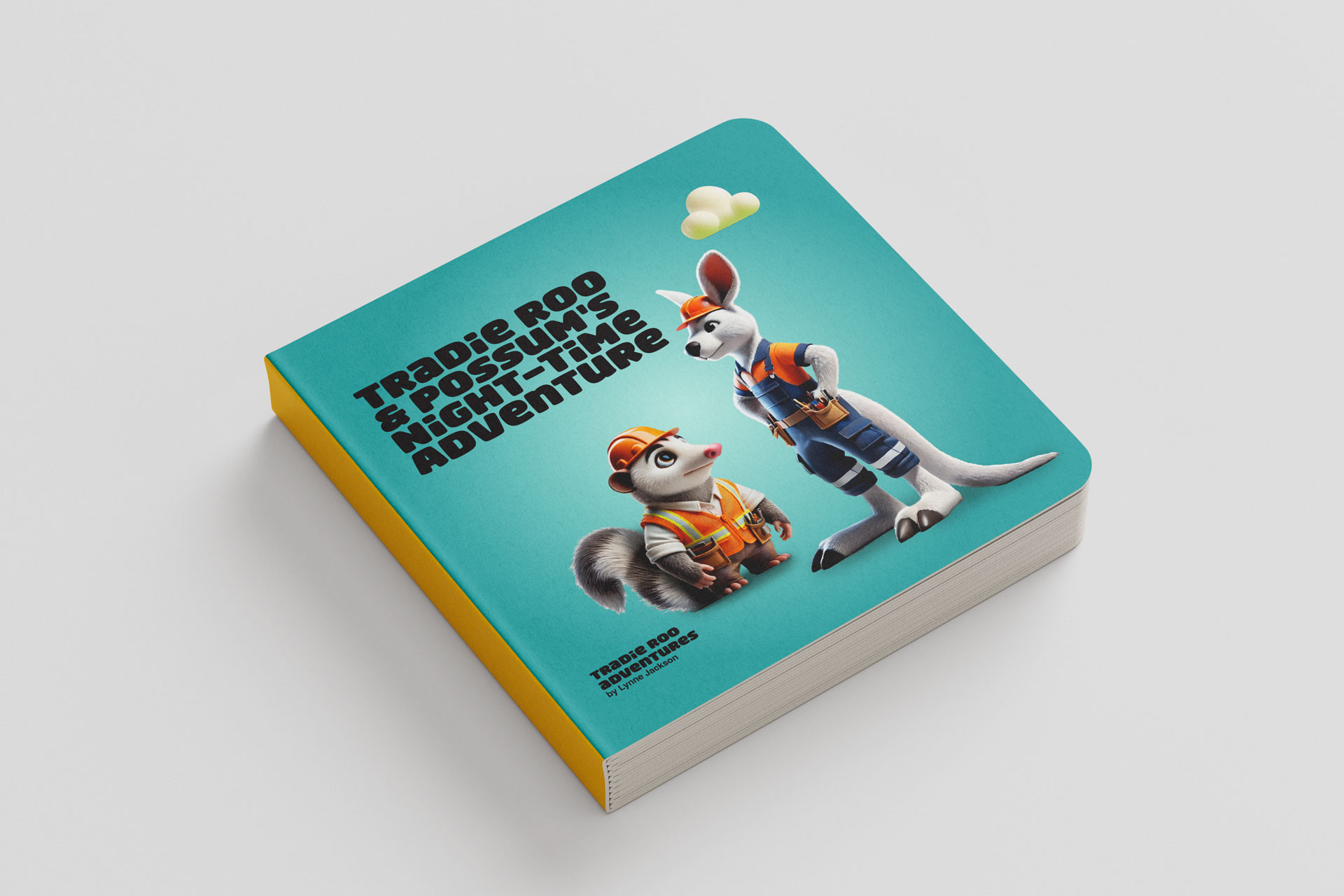 Tradie Roo and Possum's Nighttime Adventure Hard Backed Book