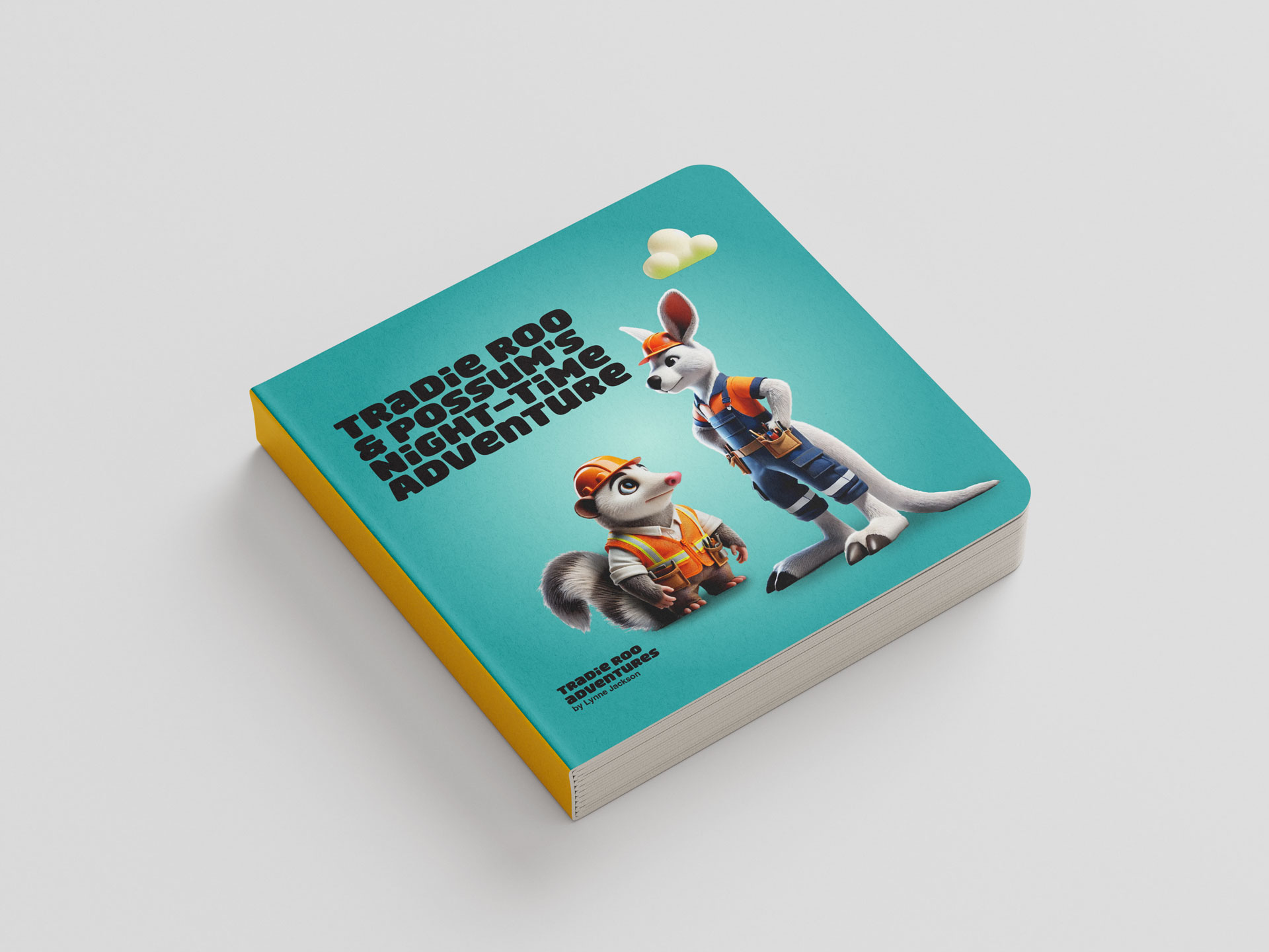Tradie Roo and Possum's Nighttime Adventure Hard Backed Book