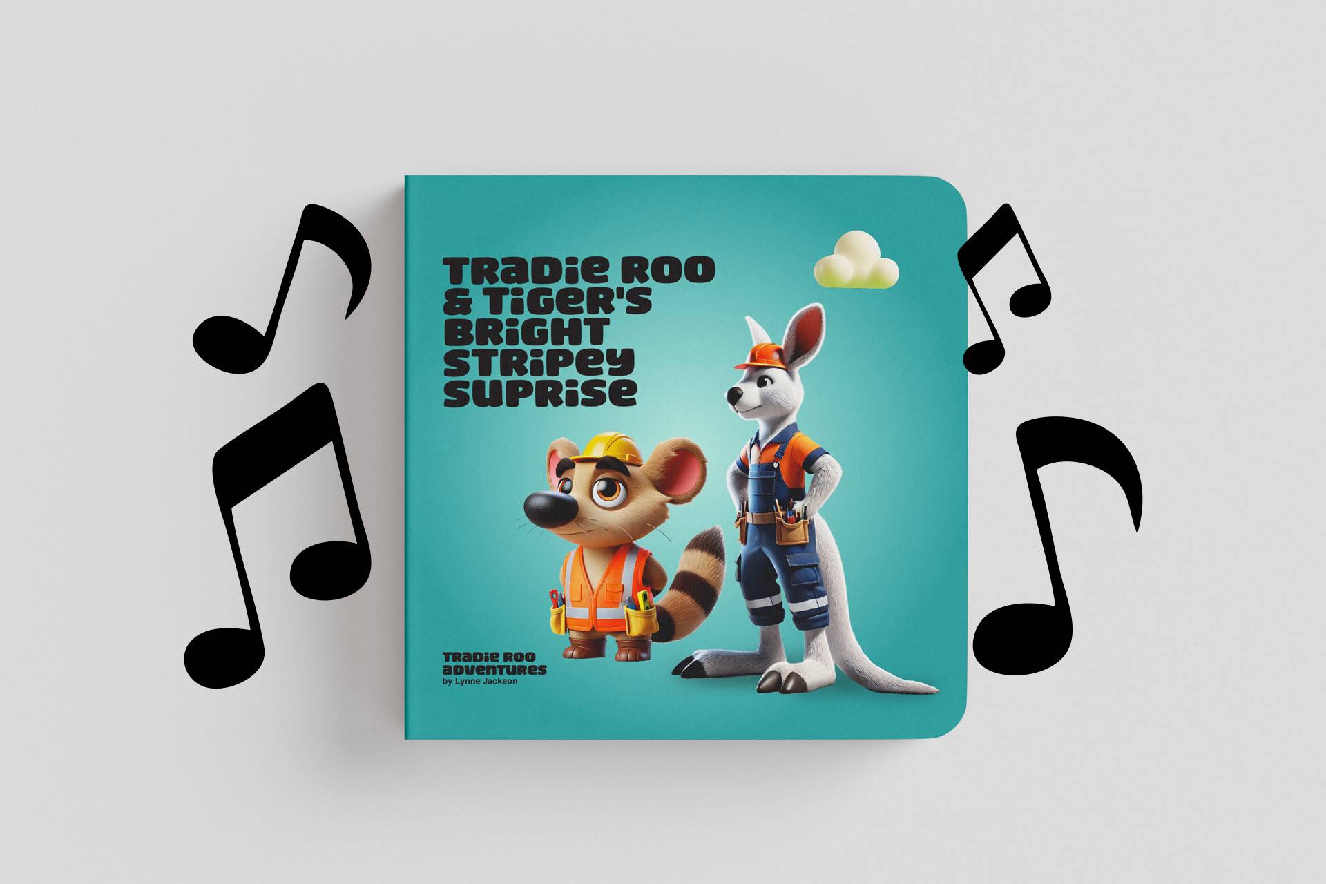Tradie Roo and Tiger's Bright, Stripey Suprise Audio Book