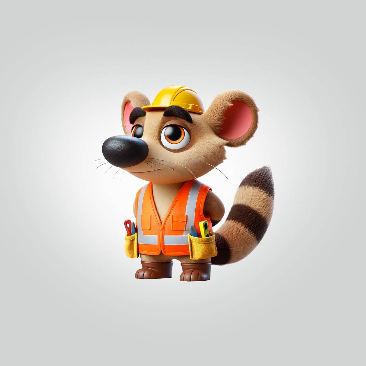 Tiger the Indian Tiler – Precise and Proud Tradie Roo Character