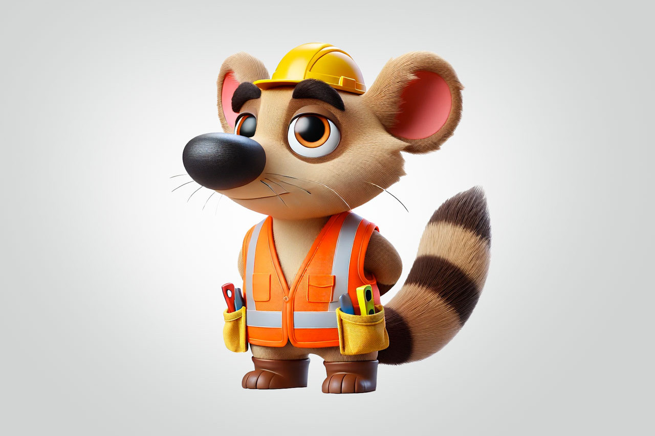 Tiger the Indian Tiler – Precise and Proud Tradie Roo Character