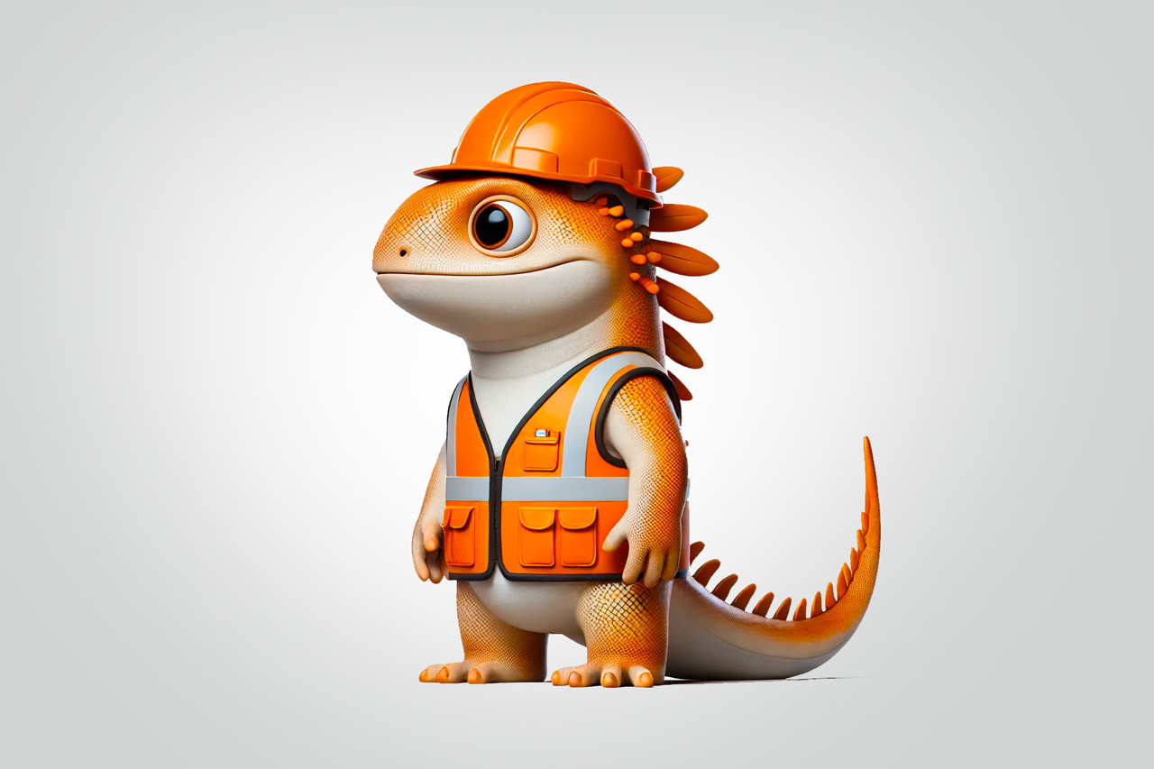 Bruce the Lizard - Tradie Roo Adventures