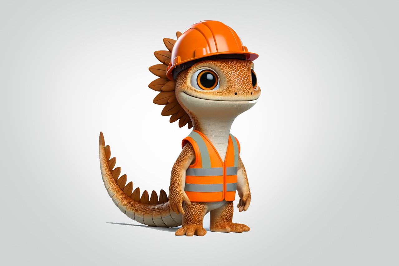 Bruce the Lizard - Tradie Roo Adventures