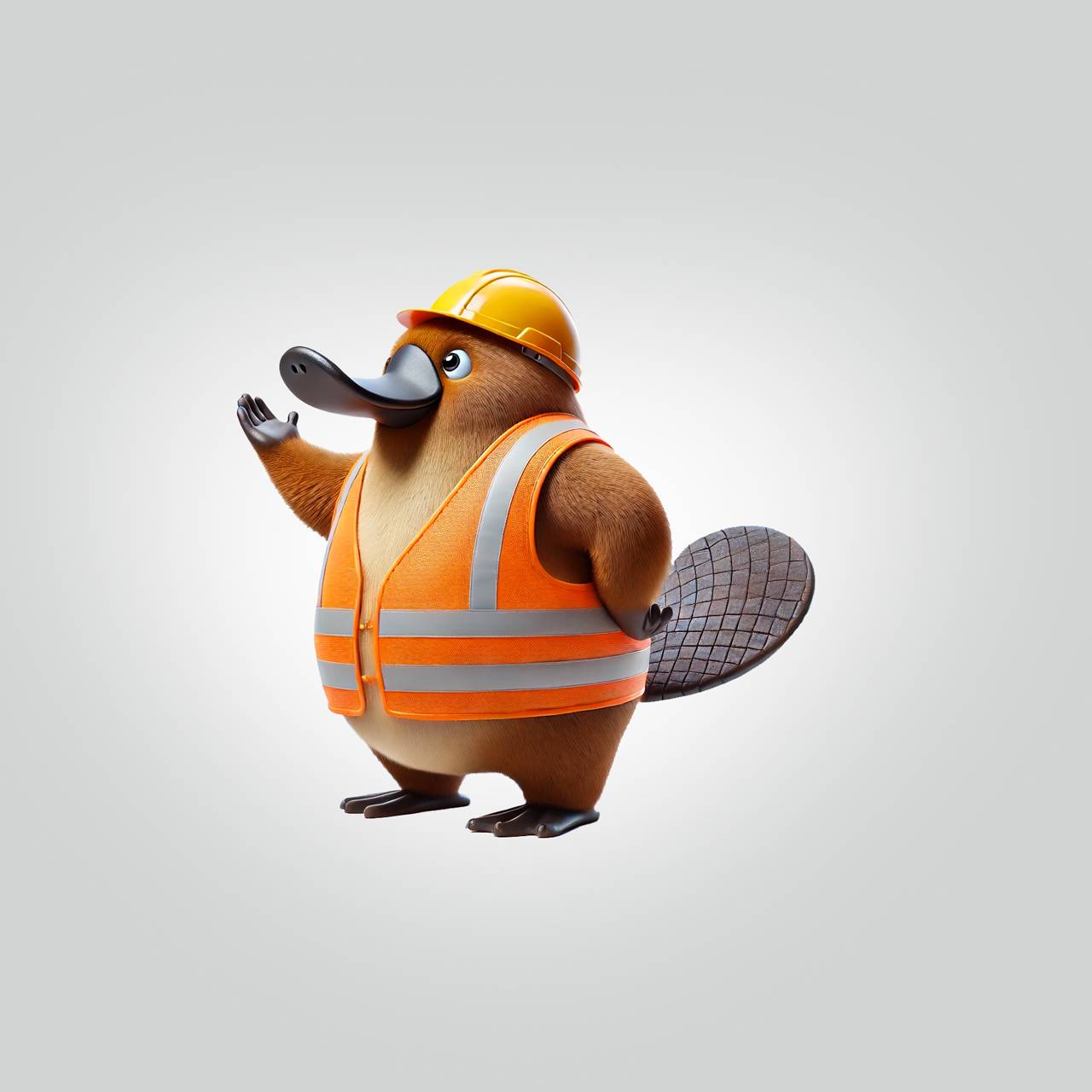 Platypus the Plumber – Clever Tradie Roo Character